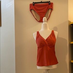 Women's coral 2 piece swimsuit